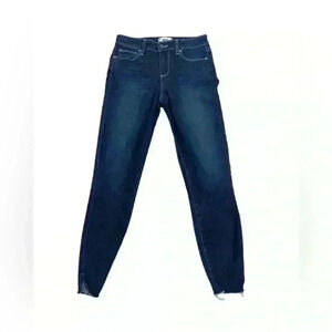 Paige Verdugo Ankle Jeans Womens Darton Distressed Raw‎ Hem Blue Size 26
